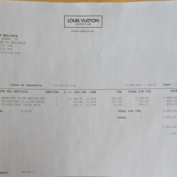 Authentic LV Malina Babylon in Galet - Picture 9 of 9